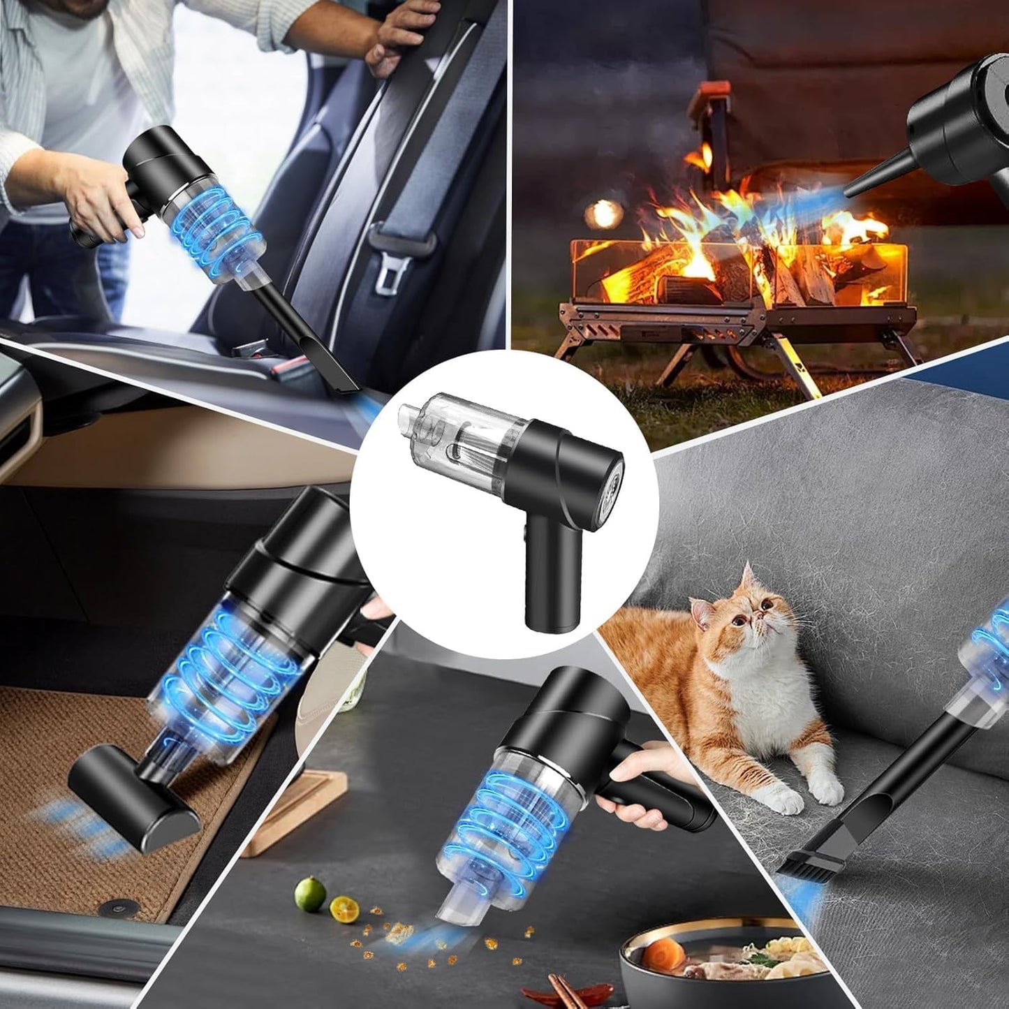 Aspiradora Portátil con Soplador